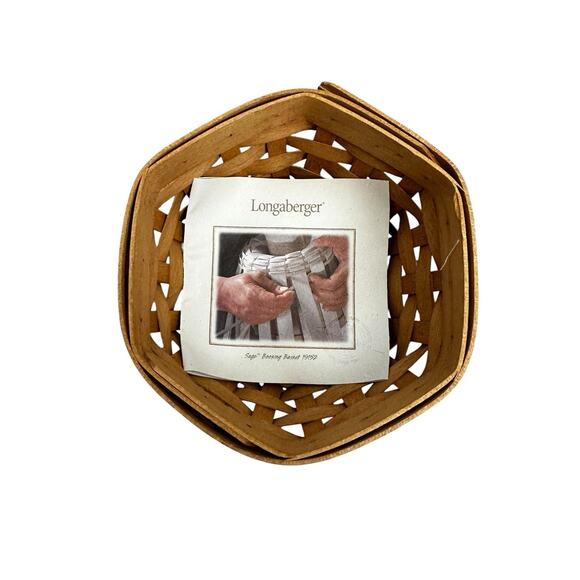 Longaberger Vintage 2003 Sage Booking Basket Protector Woven Traditions Liner - Picture 4 of 5